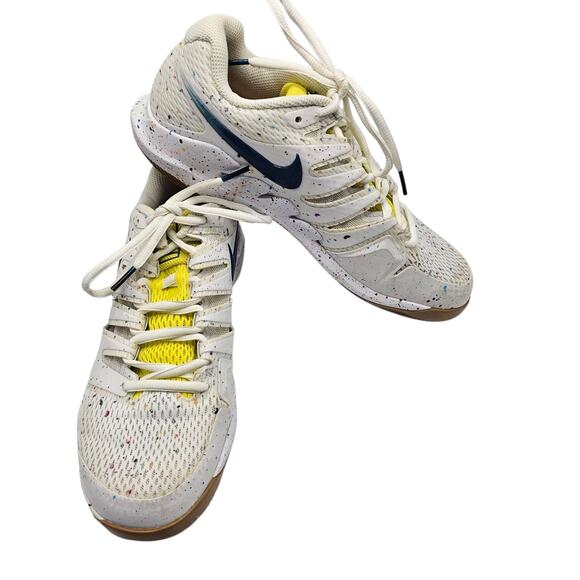 Nike Court Air Zoom Vapor X HC White Speckled Tennis Shoes Women's Size 9 - Picture 3 of 10